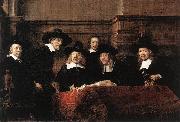 REMBRANDT Harmenszoon van Rijn Sampling Officials of the Drapers' Guild Spain oil painting reproduction